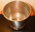 Art Deco Silver Champagne Cooler with Bakelite Handles  by Quist