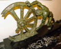Art Deco Bronze Sculpture-  Man with Broken Wheel by Le Faguays