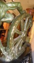 Art Deco Bronze Sculpture-  Man with Broken Wheel by Le Faguays