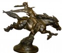 Bronze Sculpture of Amazon Woman Warrior on Horseback by Bosquet