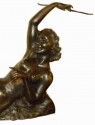 Bronze Art Deco Nude Sculpture by S. Melani