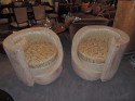 Hollywood Glamour Art Deco Swivel Chairs