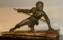 an with Spear Sculpture Art Deco  by Buchet