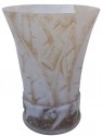 D'Avesn Art Deco Glass Lion Vase 