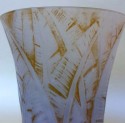 D'Avesn Art Deco Glass Lion Vase