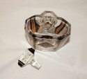 Art Deco Decanter Etched and Leopard Pattern