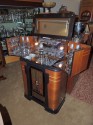 Philco Art Deco Radio Bar Complete