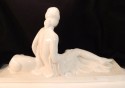 French Art Deco  Ceramic Nude Sculpture