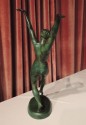 Art Deco Bronze Sculpture of Female Dancer by George Halbout