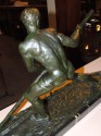 Art Deco Sculpture of Man Rowing a Boat by Ouline