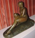 Art Deco Woman- Sculpture by Bouraine