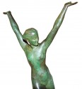 Art Deco Bronze Nude Sculpture by George Halbout