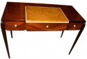 Petite Art Deco Desk -  Vanity Ruhlmann style Mahogany, Shagreen & bone inlay