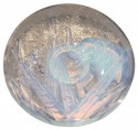 Muller Freres Luneville Hunters & Elephant Opalescent Glass plate