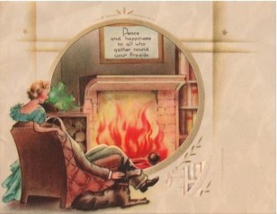 fireside deco couple