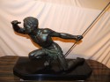 Art Deco Spear Hunter Statue