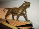 Bronze Art Deco Lion Sculpture