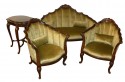 French Art Deco Settee, Chairs and Table in the style of Paul Follot