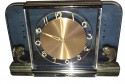 Art Deco Blue Glass Clock 1930s