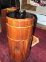 Art Deco Fluted Round Stack Bar Cart