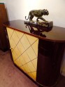 Art Deco Macassar and Pergamino Buffet Cabinet