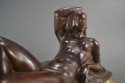 Art Deco Masterpiece Bronze Reclining Sculpture Important Belgian Artist JAN ANTEUNIS