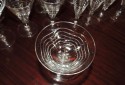 Art Deco Cocktail Glassware 30 Pieces in Wave Pattern
