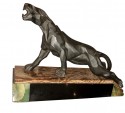  Art Deco French Cubist Panther Sculpture by Notari