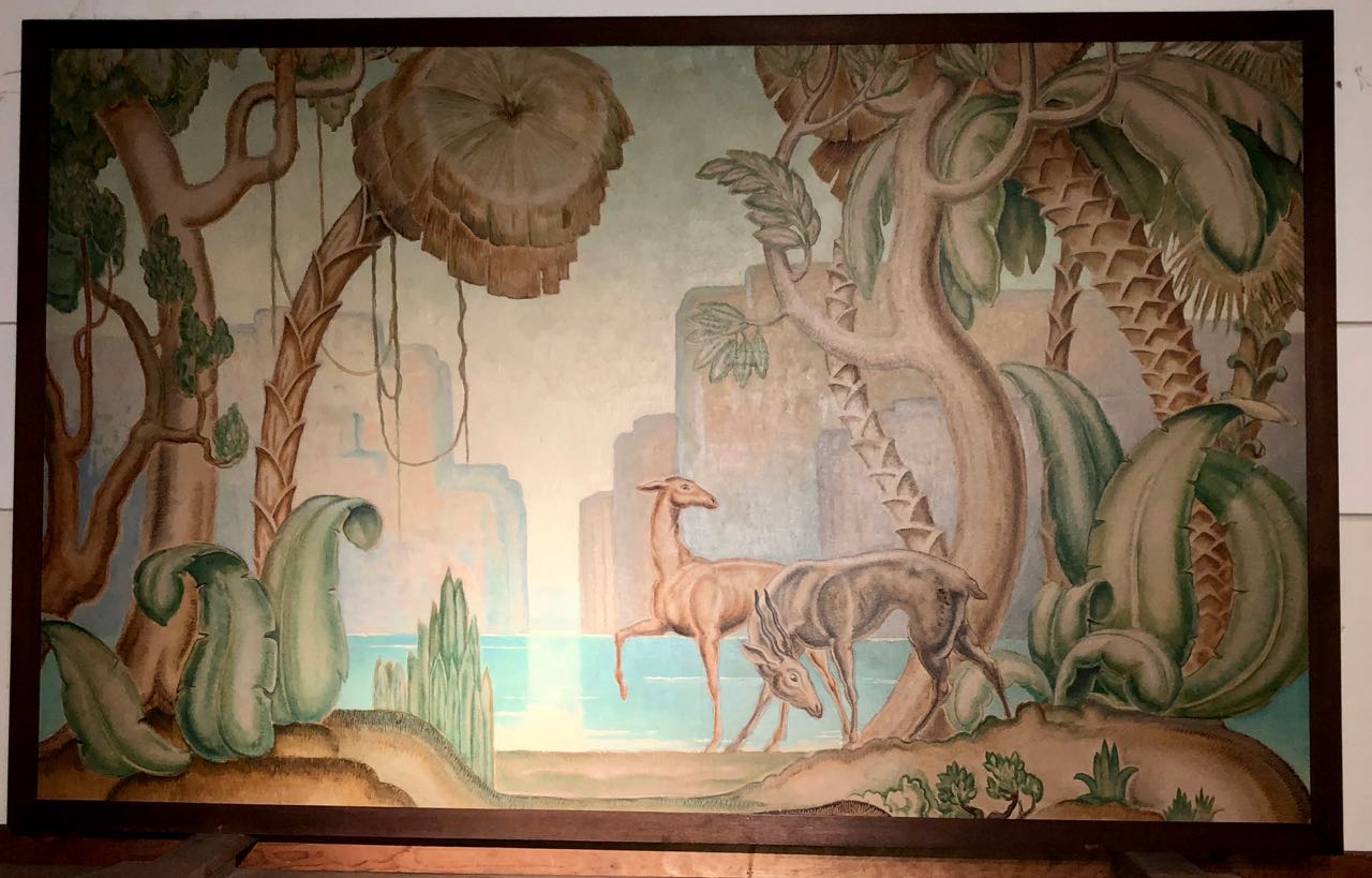 Art Deco Original Painting Mural In The Style of Jean Dupas | Paintings