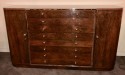 French Art Deco Rosewood Buffet Storage Cabinet