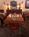 French Art Deco U Shaped Base Dining Table