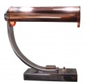 Gilbert Rohde Machine Age Art Deco Chrome & Copper Table Desk Lamp