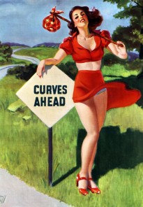 curves ahead pinup
