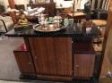 Art Deco Marble Topped Buffet Cabinet