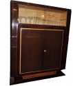 French Art Deco Display Cabinet in Macassar by Leleu
