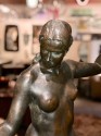 Classic Female Art Deco Statue by Listed Belgian Artist M. D'Haveloose