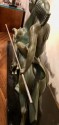 French Art Deco Diana Horsewomen with Dog Extra Large Bronze