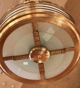 Modernest Art Deco Stepped Copper Bronze Chandelier 