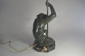 Max LeVerrier Bronze Seated Monkey Statue Light Rare model French