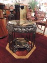 Art Deco Ironwork Table with Portoro Marble Top
