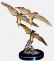 French Bronze Sculpture Art Deco Artist E. Tissot Birds in Flight
