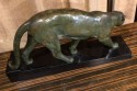 Art Deco French  Bronze Panther Statue by Ouline