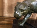Art Deco French  Bronze Panther Statue by Ouline