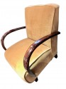 French Art Deco Bentwood Macassar Club Chairs Seating