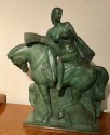 Art Deco Sculpture of a Woman on a Horse by Alphonse Darville