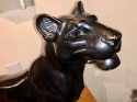 L. Carvin Black Panther Art Deco Bronze Sculpture
