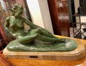 Art Deco Female Bronze by Paule Bisman Serenite