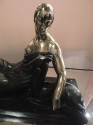 French Art Deco Golden Bronze Sculputure Gaston Beguin