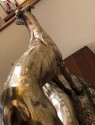 Art Deco Greyhound Dogs Bronze Sculpture by S. Bizard