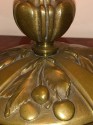 French Art Deco Degue Pink & Bronze Table Lamp